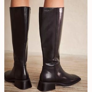 Vagabond Blanca black leather tall boots